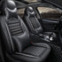 5 Seats Car Seat Covers Full Set Leather Front Rear Back Padded - millionsource