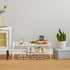 Bamboo Shoe Rack Stackable Storage Organizer Shelf