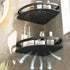 Bottom Design of Bathroom No Drilling Corner Shower Shelves