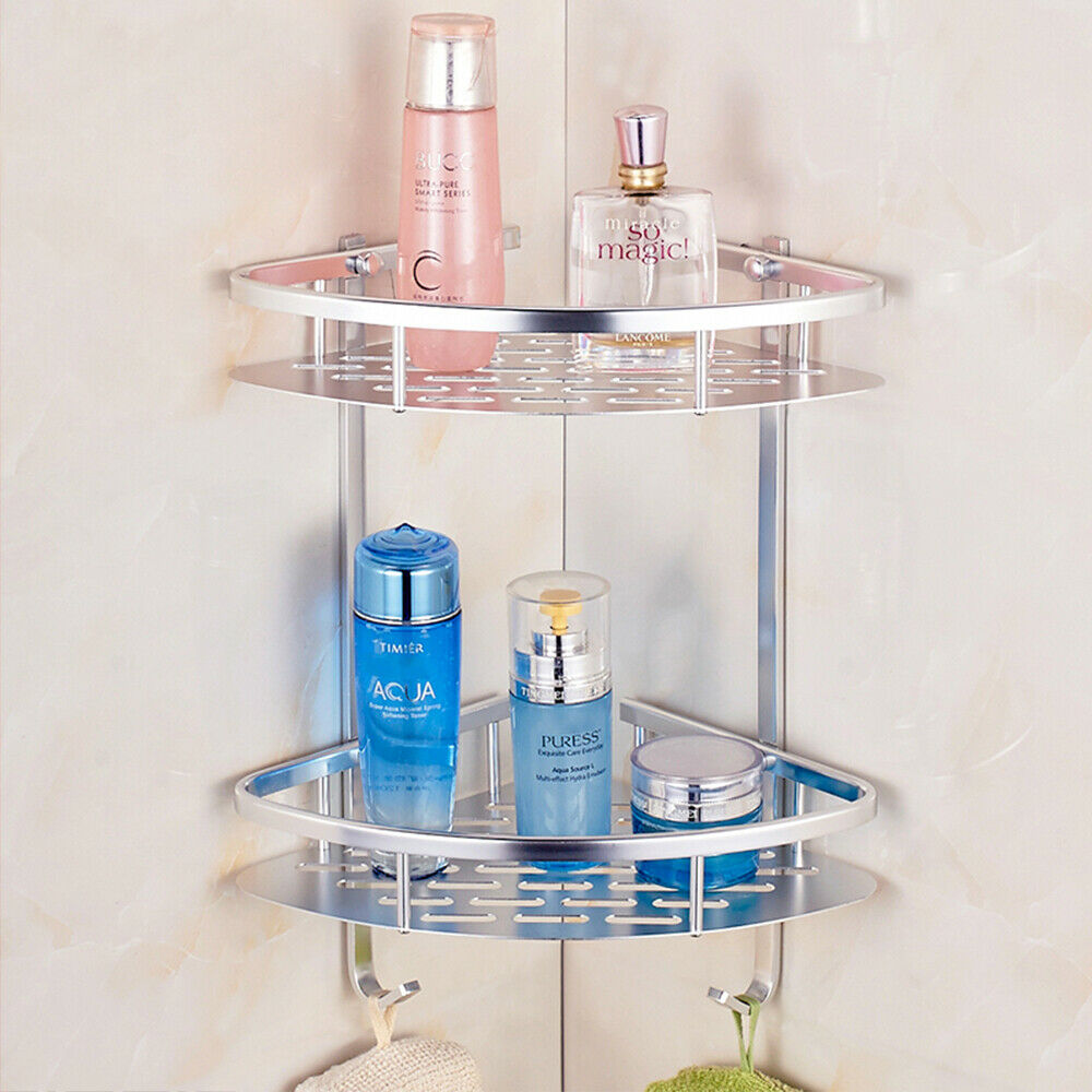 Bathroom 3-tier Triangle Shower Caddy Shelf, Wall Mounted Washstand Hanging  Storage Rack, Shower Organizer (hooks Not Included)