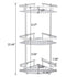 size of Bathroom Triangular Wall Shelf Holder, 3-Layer