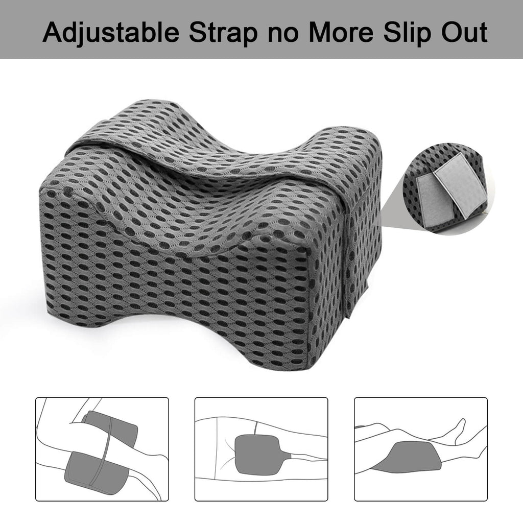 Comfortable Leg Pillow Memory Foam Knee Hip Support Cushion - millionsource