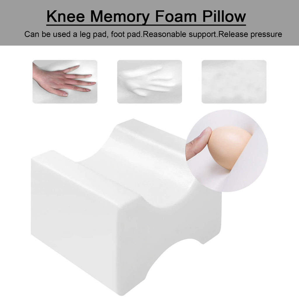 Comfortable Leg Pillow Memory Foam Knee Hip Support Cushion - millionsource
