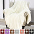 Faux Fur Throw Blanket Plush Fleece Shaggy Sherpa Cover