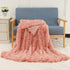 Faux Fur Throw Blanket Plush Fleece Shaggy Sherpa Cover