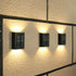 Outdoor Solar LED Deck Lights Patio Pathway Fence Lamp, 2Pcs