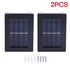 Outdoor Solar LED Deck Lights Patio Pathway Fence Lamp, 2Pcs