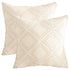 Tassel Cotton Linen Throw Pillow Case Tufted Cushion Cover, 2 Pcs - millionsource