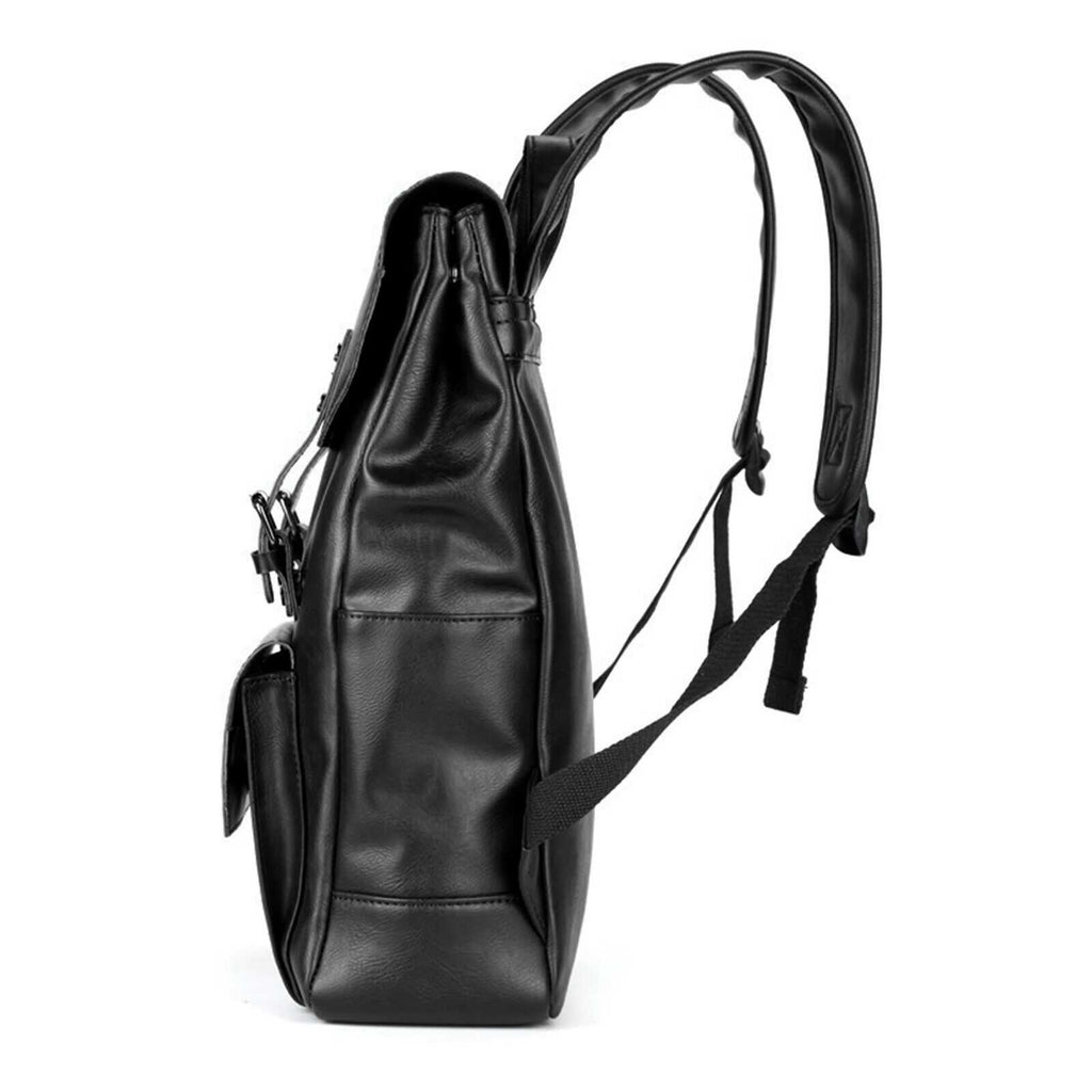 Side of Vintage Faux Leather Backpack