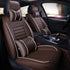 5 Seats Car Seat Covers Deluxe PU Leather Seat Cushion Full Set Cover - millionsource
