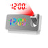 180° Projection Alarm Clock USB Charger Digital