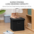 Leather Foldable Storage Box Ottoman Bench Step Stool - millionsource