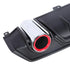 Rear Bumper Lip Diffuser Splitter w/ Brake Light For Civic 2016-2021 - millionsource