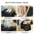 Leather Foldable Storage Box Ottoman Bench Step Stool - millionsource