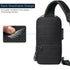 Anti Theft Sling Bag Chest Bag Crossbody Backpack w/ USB Charge Port