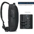Anti Theft Sling Bag Chest Bag Crossbody Backpack w/ USB Charge Port