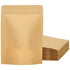 50Pcs Kraft Stand Up Bag Reusable Sealing Food Storage Pouch