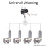 2 Pack 25mm 1" Cylinder Cam Lock Set