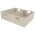 2x Fabric Storage Basket Collapsible Organizer Bin Box w/ Handle