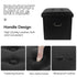 Leather Foldable Storage Box Ottoman Bench Step Stool - millionsource