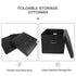 Leather Foldable Storage Box Ottoman Bench Step Stool - millionsource