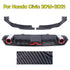 Rear Bumper Lip Diffuser Splitter w/ Brake Light For Civic 2016-2021 - millionsource