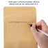 50Pcs Kraft Stand Up Bag Reusable Sealing Food Storage Pouch