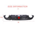 Carbon Fiber Rear Bumper Lip Diffuser Splitter Fit Infiniti Q50 14-17 - millionsource