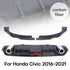Rear Bumper Lip Diffuser Splitter w/ Brake Light For Civic 2016-2021 - millionsource
