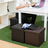 Ottoman Footrest Shoe Bench Stool Seat Support - millionsource